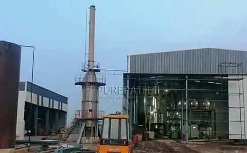 used oil to recycling to diesel plant