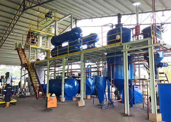 waste oil distillation to diesel