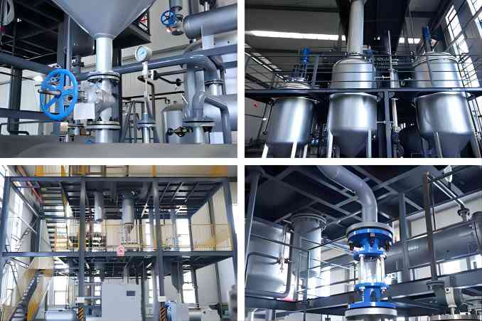 Used oil recycling plant