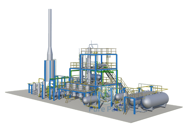 waste oil to diesel plant