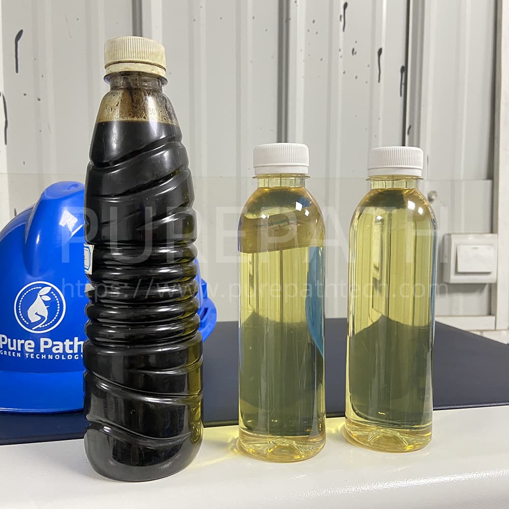 used oil re-refining to base oil plant