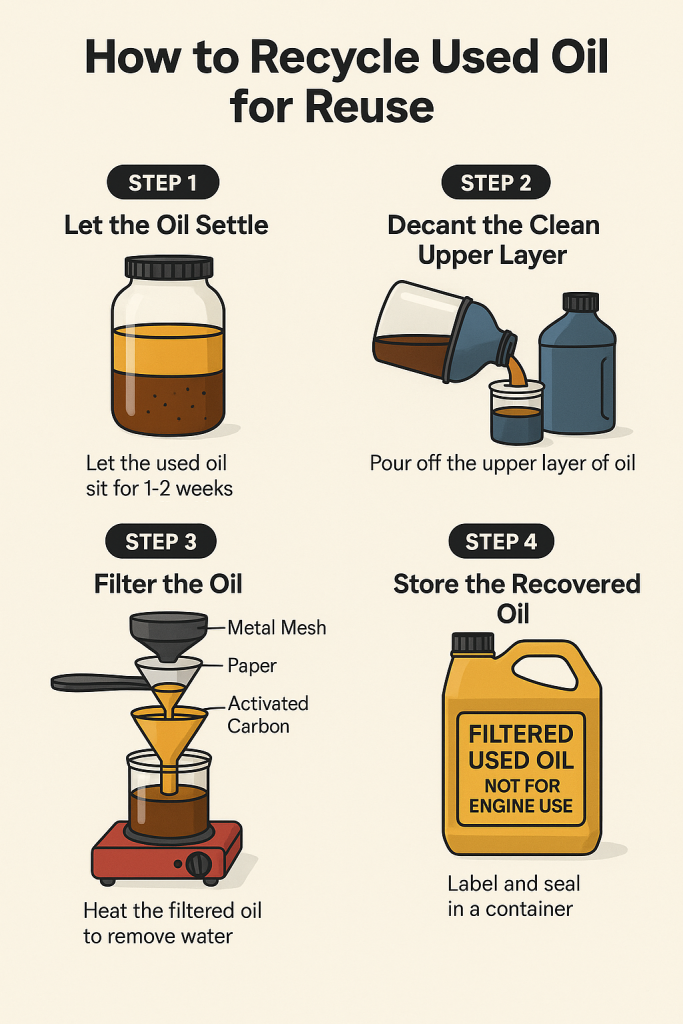 How to Recycle Used Motor Oil at Home