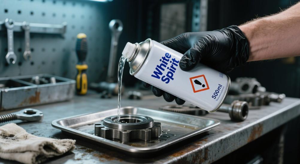 White spirit used in metal cleaning