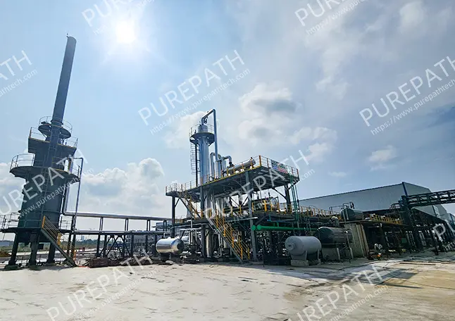 waste oil distillation to diesel plant