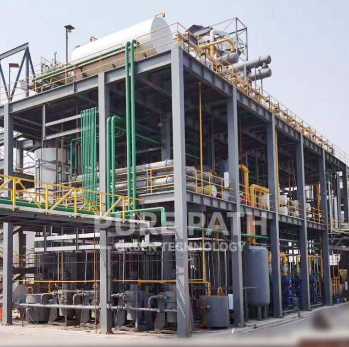 used engine oil recycling plant