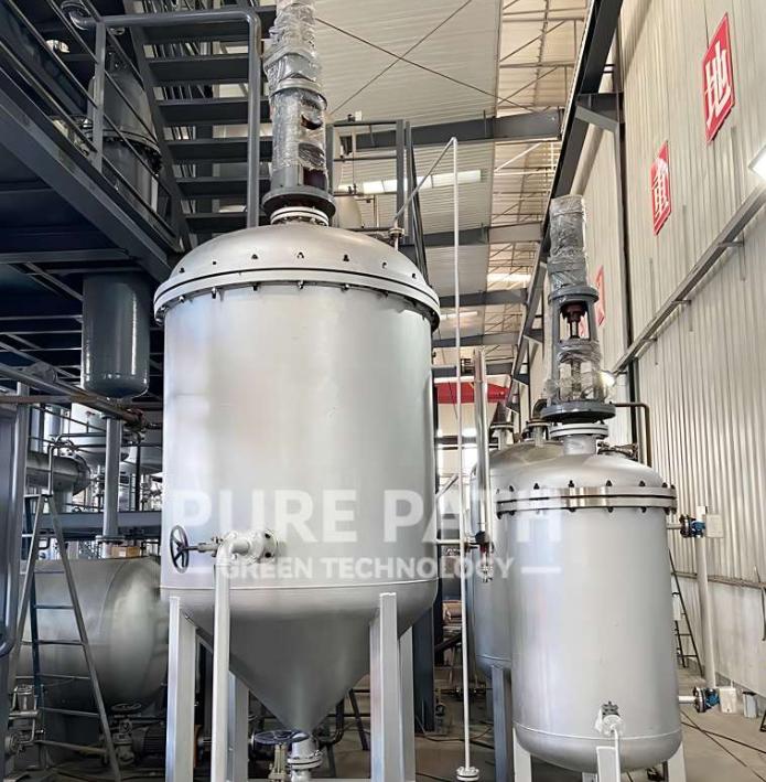 used engine oil recycling components