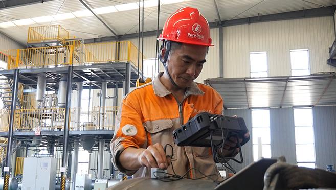 Waste oil to diesel plant operation