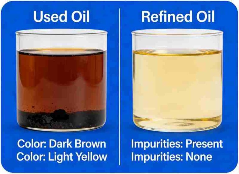 used oil vs refined oil