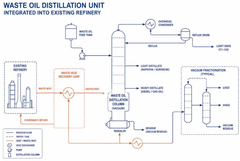 Integrating a Waste Oil Distillation Machine into Existing Industrial Refineries: EPC Best Practices