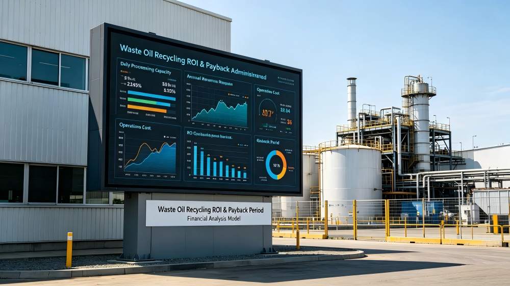 Waste Oil Recycling ROI & Payback Period Financial Analysis Model