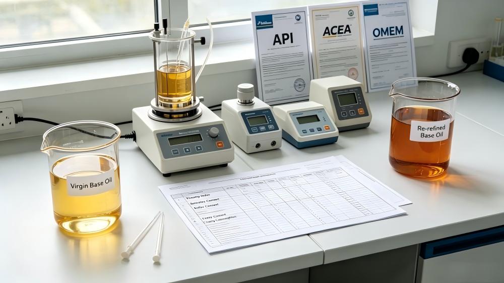 virgin base oil vs re-refined base oil
