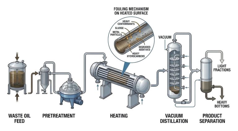 How to Prevent Fouling in a Waste Oil Distillation Plant?
