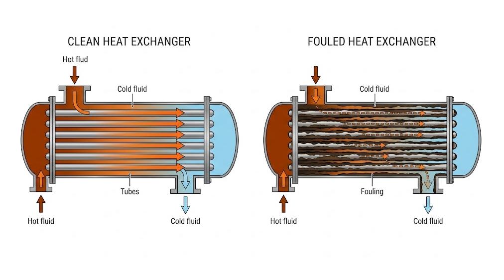 Heat exchanger fouling in CDU