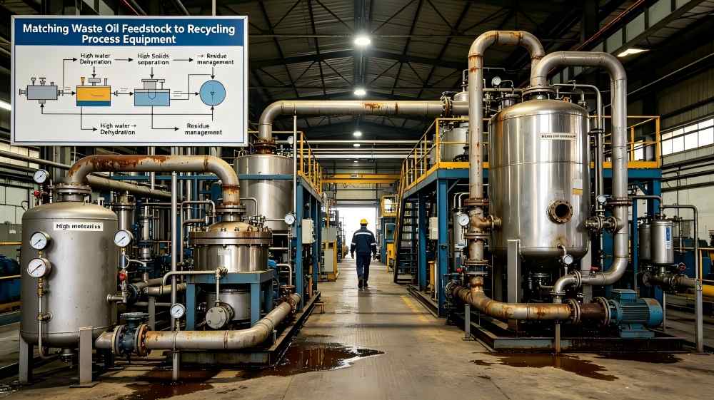 Matching Waste Oil Feedstock to Recycling Process Equipment