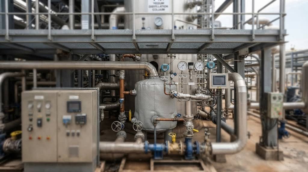thin film evaporator for oil re-refining